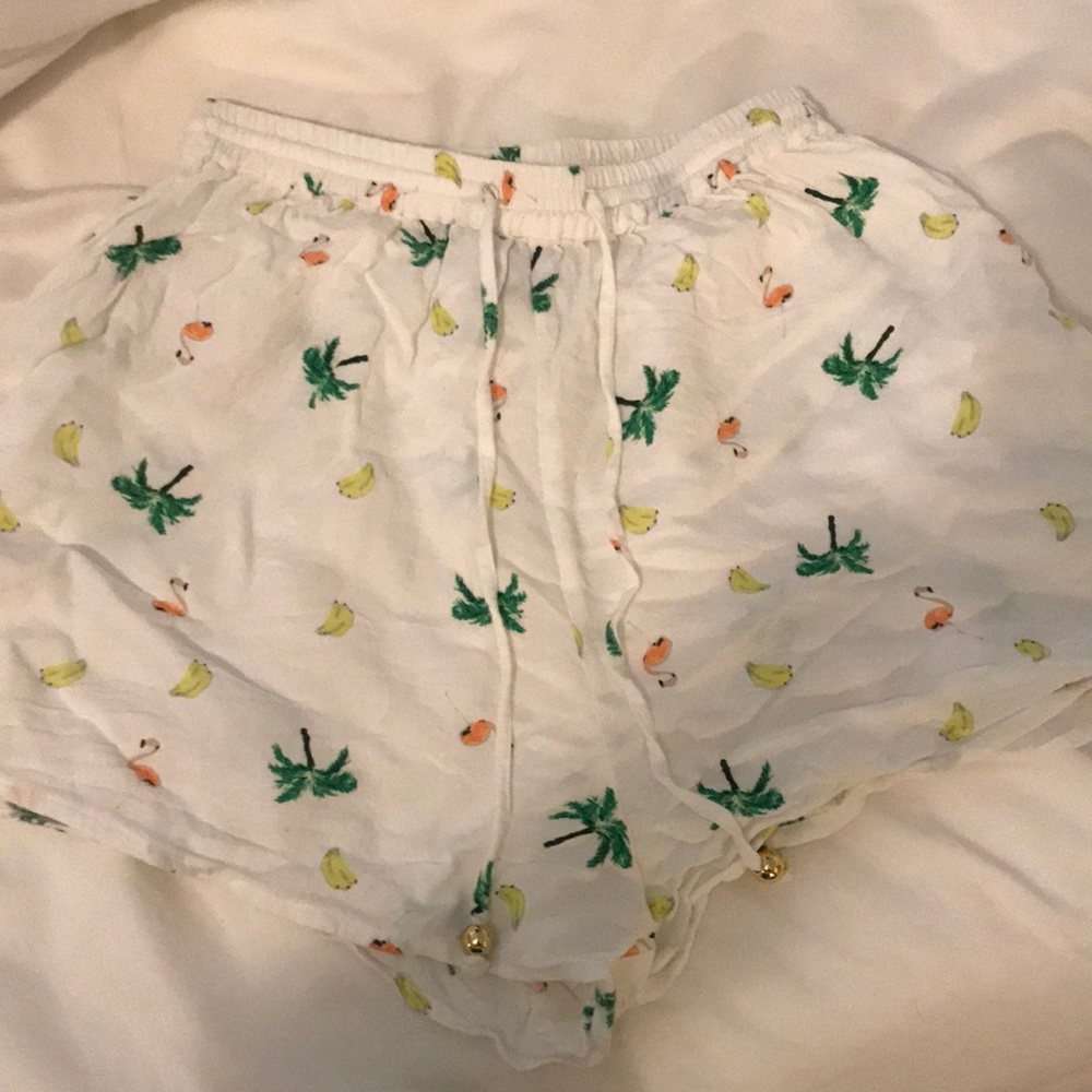 Mink Pink Palm Tree & Flamingo shorts